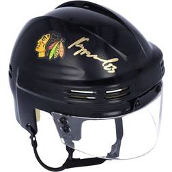 Fanatics Chicago Blackhawks Philipp Kurashev Autographed Black Mini Helmet