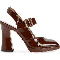 Sam Edelman Jildie Mary Jane - Warm Cocoa Patent