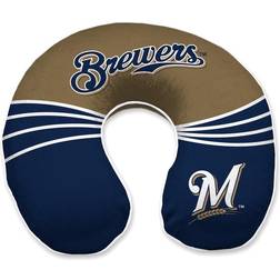 Pegasus Sports LLC Milwaukee Brewers Wave Memory Foam Travel Pillow