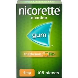 Nicorette Fruitfusion 4mg 105pcs Chewing Gum