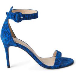 L'agence Gisele - Cobalt Blue Leopard Suede