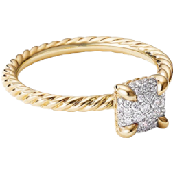 David Yurman Chatelaine Ring - Gold/Diamonds