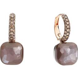 Pomellato Nudo Drop Earrings - Rose Gold/Moonstone/Diamonds