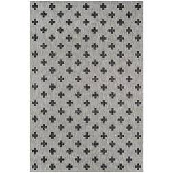 Momeni Villa Umbria Black, Gray 7.1x10.1"