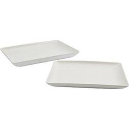 Denmark Blanc De Blanc Serving Platter & Tray 2pcs