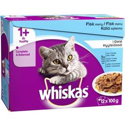 Whiskas 1+ Fish Menu in Jelly 12x100g