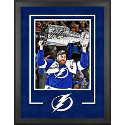 Fanatics Tampa Bay Lightning Victor Hedman Autographed Deluxe Framed 2021 Stanley Cup Champions Raising Cup Photograph