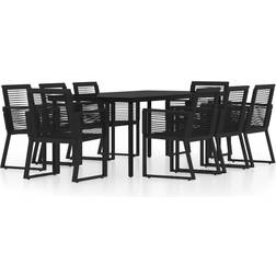 vidaXL 3099154 Essgruppe, 1 Tisch einschl. 8 Stühle