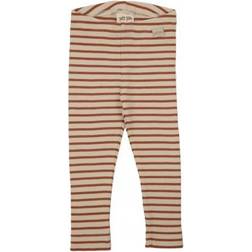 Petit Piao Striped Modal Leggings - Copper Brown/Brown (PP302)