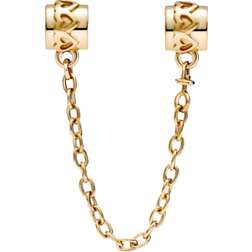 Pandora Hearts Safety Chain Charm - Gold