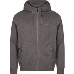 HUGO BOSS Saggy Curve Zip Hoodie - Grey