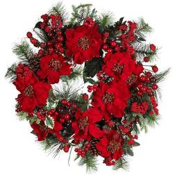 Poinsettia Wreath