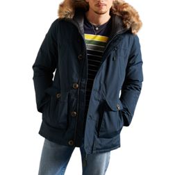 Superdry Rookie Down Parka Coat - Navy