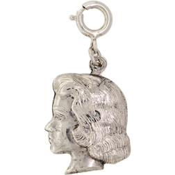 1928 Jewelry Girl Charm - Silver