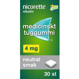 Nicorette 4mg 30 st Tuggummi