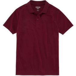 Izod Little & Big Boys Performance Mesh Short Sleeve Wrinkle Resistant Moisture Wicking Polo Shirt