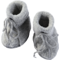 ENGEL Natur Baby Bootees with Ribbon - Grey Melange