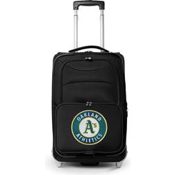 Mojo Oakland Athletics Softside Rolling Carry-On Suitcase - Black