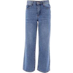 Grunt Girl's Wide Leg Jeans - Premium Blue