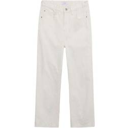 Grunt Girl's Wide Leg Jeans - White