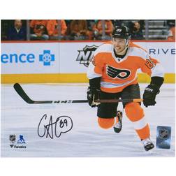 Fanatics Philadelphia Flyers Cam Atkinson Autographed Orange Skating Photograph