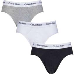 Calvin Klein Cotton Stretch Hip Brief 3-pack - Grey/Black/White