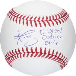 Fanatics Dustin May Los Angeles Dodgers Autographed Baseball with I Bleed Dodger Blue Inscription