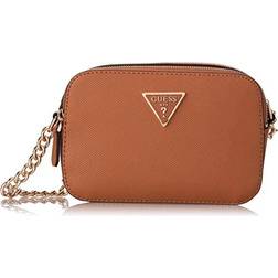 Guess Noelle Camera Crossbody Bag - Light Cognac