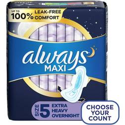 Always Maxi Extra Heavy Overnight Size 5 108-pack