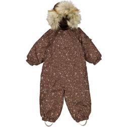 Wheat Nickie Tech Snowsuit - Eggplant Flowers (8002g-921R-3122)