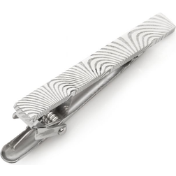 Ox and Bull Damascus Tie Clip - Silver