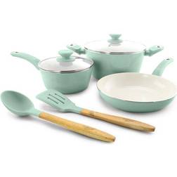 Gibson Home Plaza Cafe Cookware Set with lid 7 Parts