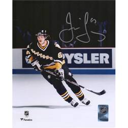 Fanatics Pittsburgh Penguins Autographed 8" x 10" Black Jersey Skating Photograph Jaromir Jagr
