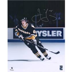 Fanatics Pittsburgh Penguins Autographed 16" x 20" Black Jersey Skating Photograph Jaromir Jagr