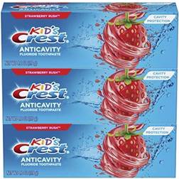 Crest Kid's Cavity Protection Fluoride Strawberry Rush 119g 3-pack