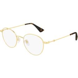 Gucci GG0607OK Asian Fit 001 Goldene Herren Brillen