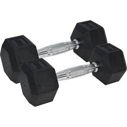 UFE Urban Fitness PRO Hex Dumbbell Rubber Coated (Pair) 5.0kg