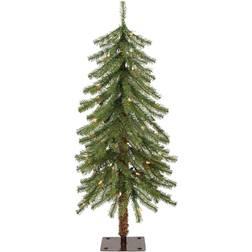 Puleo International Pre-Lit 3ft. Pencil Alpine Green 36 Inch Christmas Tree