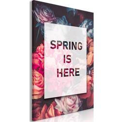 Canvas Spring Is Here Vertical 40x60 Billede