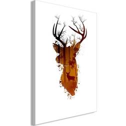 Canvas Deer in the Morning Vertical 40x60 Tavla