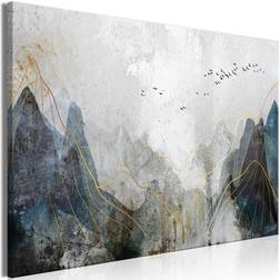 Canvas Misty Mountain Pass Wide 60x40 Billede