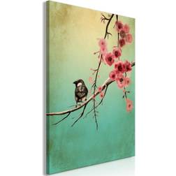 Canvas Cherry Flowers Vertical 80x120 Billede