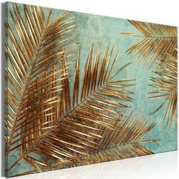 Canvas Sunny Palm Trees Wide 90x60 Billede