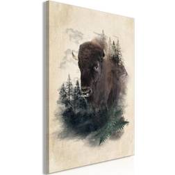 Canvas Stately Buffalo Vertical 60x90 Billede