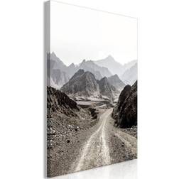 Canvas Trail Through the Mountains Vertical 40x60 Billede