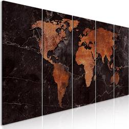 Canvas Copper Map Billede