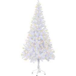 vidaXL med fot och LED 180 cm 620 grenar Julgran