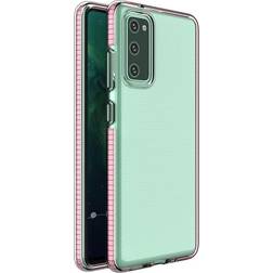 Spring TPU Gel Protective Mobilskal Galaxy A02s Ljus Rosa