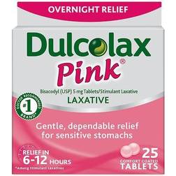 Dulcolax Pink Laxative Tablet, Overnight Relief 25.0 ea