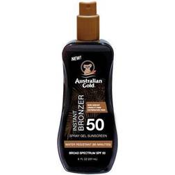 Australian Gold Water Resisitant With Instant Bronzer SPF50 Spray Gel Sunscreen Unisex